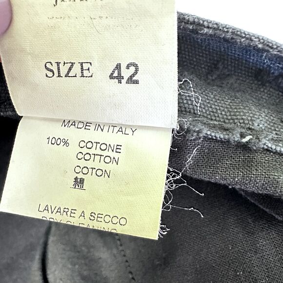 Messori Men's Cool Jeans Black Embroidered Distressed Cotton Jeans Pants SZ 40 - Picture 6 of 14